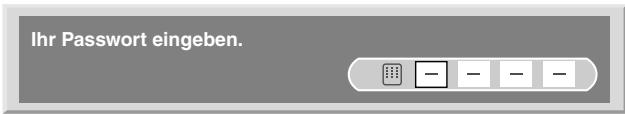 PIONEER PDP-435PE - Eingeben eines Passwords - 1