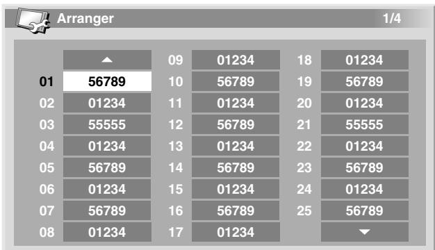 PIONEER PDP-435PE - Classement des canaux de télévision préréglés - 1