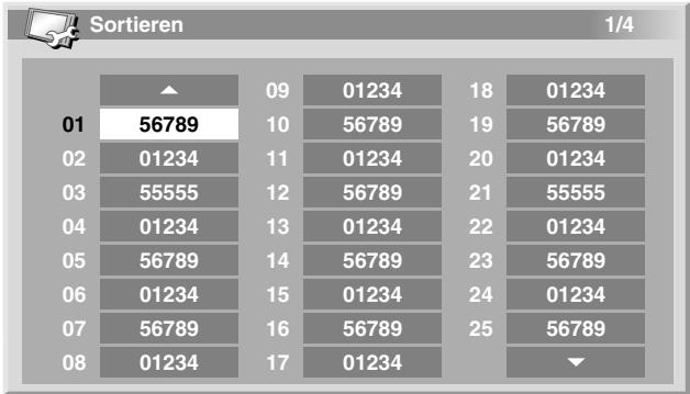 PIONEER PDP-435PE - Sortieren programmierter Fernsehkanäle - 1
