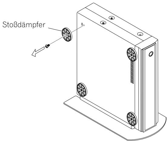PIONEER PDP-435PE - Die Stoßdämpfer entfernen. - 1
