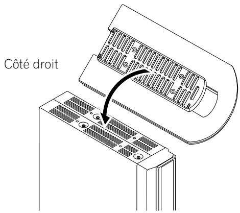 PIONEER PDP-435PE - Engagez le support sur le côté du récepteur Média. - 1
