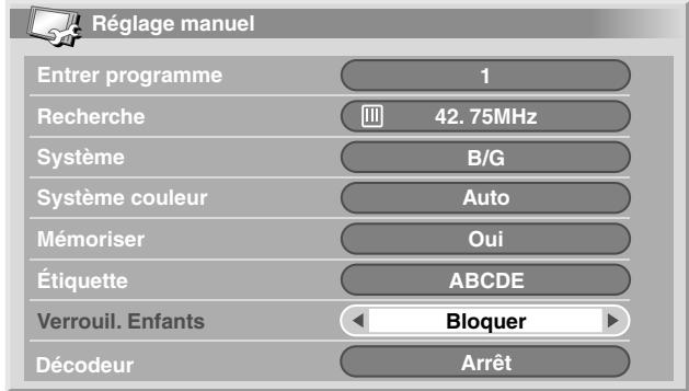 PIONEER PDP-435PE - Définition de Verrouillage enfants - 1