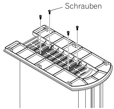 PIONEER PDP-435PE - Den Fuß mit den mitgelieferten Schrauben sichern. - 1