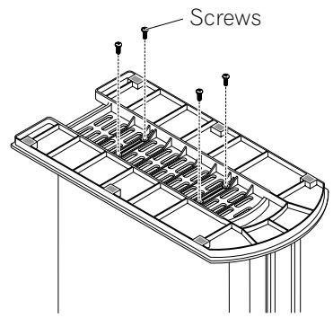 PIONEER PDP-435PE - Secure the stand with the supplied screws. - 1