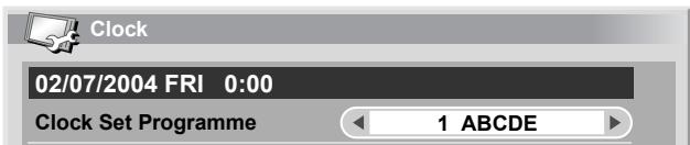 PIONEER PDP-506 PE & PDP-506FDE - Clock setting - 1