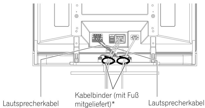 PIONEER PDP-506 PE & PDP-506FDE - Wenn die Lautsprecher an der Unterseite installiert sind (Nur PDP-436FDE) - 1