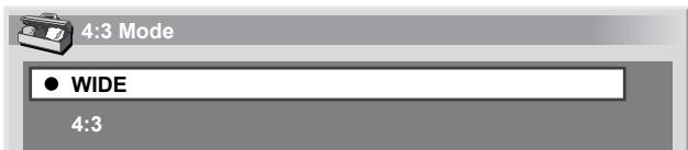 PIONEER PDP-506 PE & PDP-506FDE - Selecting a screen size for received 4:3 aspect ratio signals - 1