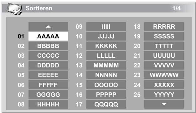 PIONEER PDP-506 PE & PDP-506FDE - Sortieren programmierter Fernsehkanäle - 1