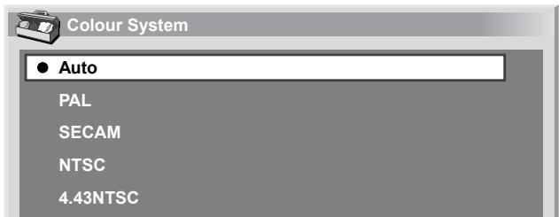 PIONEER PDP-506 PE & PDP-506FDE - Colour system setting - 1