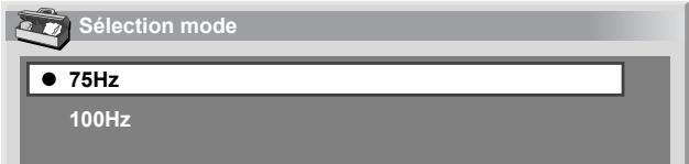 PIONEER PDP-506 PE & PDP-506FDE - Sélection de la fréquence de balayage vertical - 1