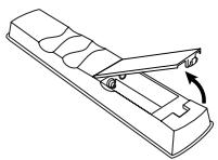 PIONEER PDP-506 PE & PDP-506FDE - Mise en place des piles - 1