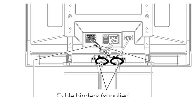 PIONEER PDP-506 PE & PDP-506FDE - When the speakers are installed at the bottom (PDP-436FDE only) - 1