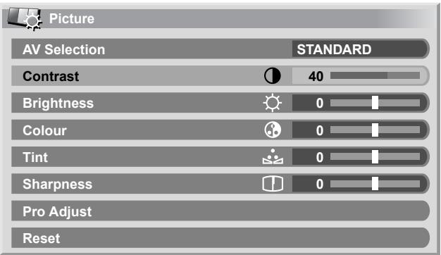 PIONEER PDP-506 PE & PDP-506FDE - Basic picture adjustments - 1