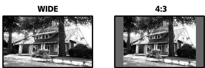 PIONEER PDP-506 PE & PDP-506FDE - Selecting a screen size for received 4:3 aspect ratio signals - 2