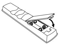 PIONEER PDP-506 PE & PDP-506FDE - Mise en place des piles - 3