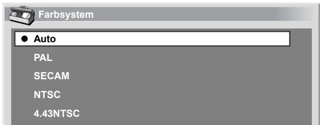 PIONEER PDP-506 PE & PDP-506FDE - Einstellen des Farbsystems - 1