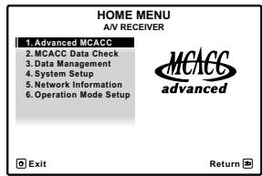 PIONEER SC-LX56 - HOME MENU - 1