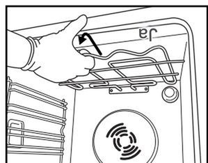 WHIRLPOOL FXTP6 - Absenken des oberen Heizelements (nur bei einigen Modellen) - 2