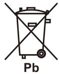 PIONEER SE-DRF41M - Information till anecdare avseende insamling och hantering av uttjant utrustning och forbrukade batterier - 3