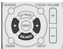 PIONEER SX-20-K - Réglage de la balance du volume audio - 1