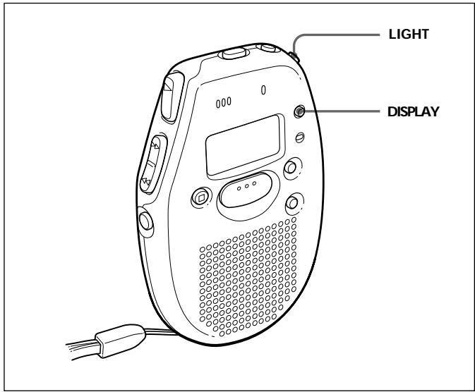 SONY ICD-50 - Changing the Display - 1