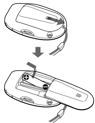 SONY ICD-50 - Installing the Battery - 1