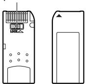 SONY ICD-MS1 - About write-protect of a "Memory Stick" - 1