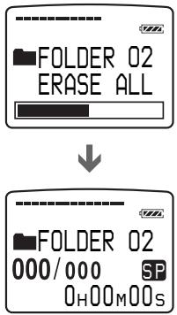 SONY ICD-MS1 - Erasing all messages in a folder - 3
