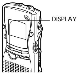 SONY ICD-MS1 - Selecting the Display Mode - 1