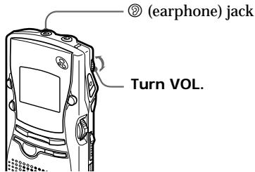 SONY ICD-MS1 - Adjust the volume. - 1