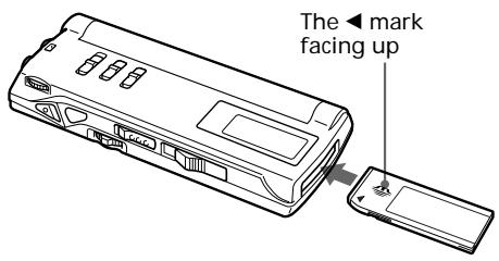 SONY ICD-MS1 - Step 3: Inserting a "Memory Stick" into the IC Recorder - 1