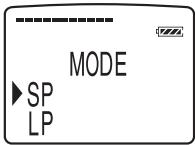 SONY ICD-MS1 - Selecting the Recording Mode (MODE) - 2