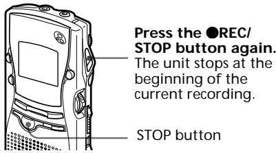 SONY ICD-MS1 - Stop recording. - 1