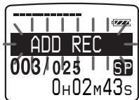 SONY ICD-MS1 - Adding a Recording to a Previously Recorded Message - 1