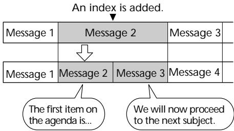SONY ICD-MS1 - Dividing a Message by Adding an Index - 1