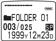 SONY ICD-MS1 - ③ Recorded date - 1