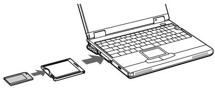 SONY ICD-MS1 - Using the Sony PC Card Adaptor MSAC-PC2N - 1