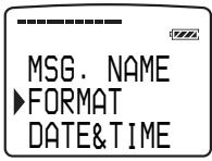 SONY ICD-MS1 - Press the jog lever up or down to select "FORMAT". - 1