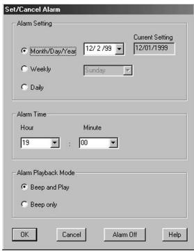 SONY ICD-MS1 - Changing the alarm settings - 1