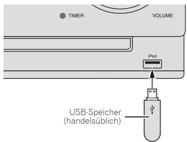 PIONEER X-CM31-N - SchlieBen Sie den USB-Speicher an. - 1