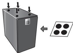PIONEER X-CM31-N - Fixation des coussinets antidérapants - 1