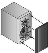 PIONEER X-HM51 - Loslösen und Austauschen des Frontgrills (nur X-HM51) - 1