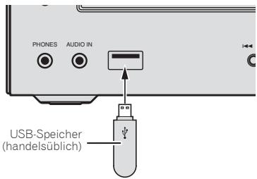 PIONEER X-HM51 - SchlieBen Sie den USB-Speicher an. - 1