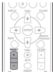 PIONEER XHM11 K - Speichern voreingestellter Sender - 1