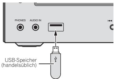 PIONEER XHM11 K - SchlieBen Sie den USB-Speicher an. - 1
