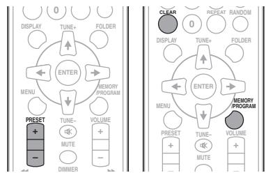 PIONEER XHM11 K - Presintonización de emisoras - 1