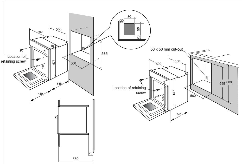DE DIETRICH DOP 450 - Changing the power cable - 2