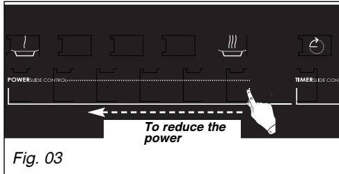 DE DIETRICH DTI 1127 X - - Setting the power: - 7