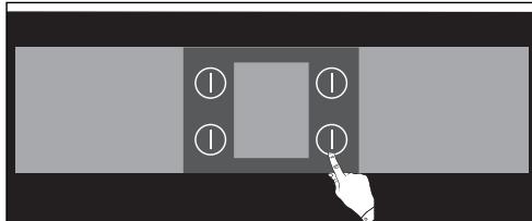 DE DIETRICH DTI 1127 X - - Switching off a cooking zone: - 1