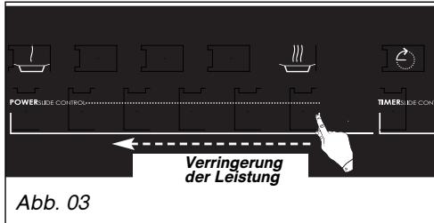 DE DIETRICH DTI 1127 X - —Einstellung der Leistung: - 5